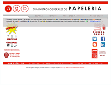 Tablet Screenshot of agbpapeleria.com